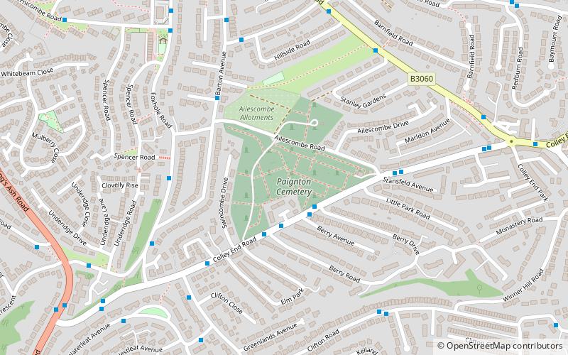 Paignton Cemetery location map