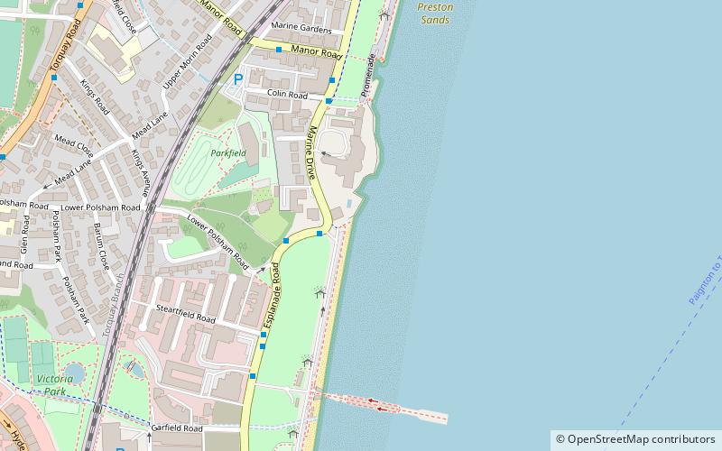 Paignton Beach location map