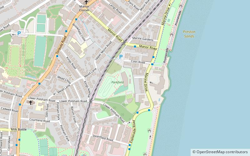 Parkfield Torbay location map
