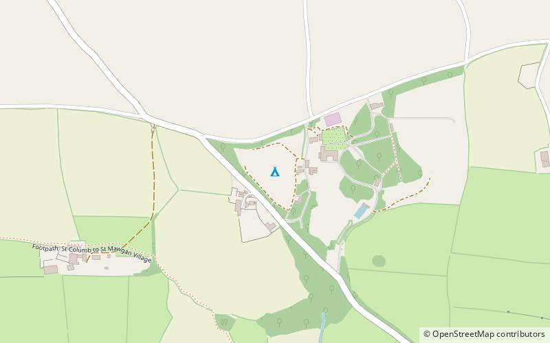 Trewan Hall Campsite location map