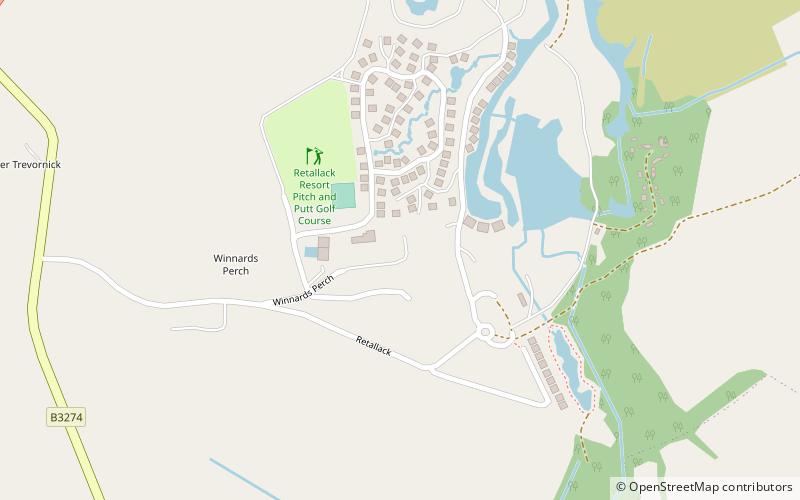 Retallack Wake Park location map