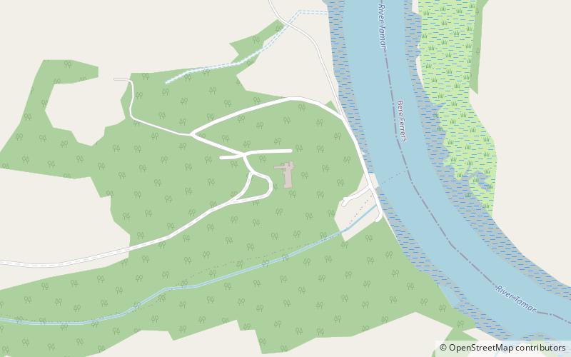 Pentillie location map