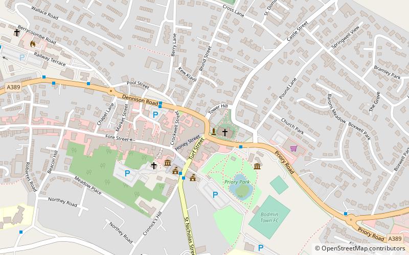 Honey Street drill hall location map