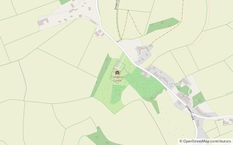 Zamek Compton location map
