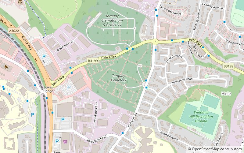 Torquay Cemetery location map