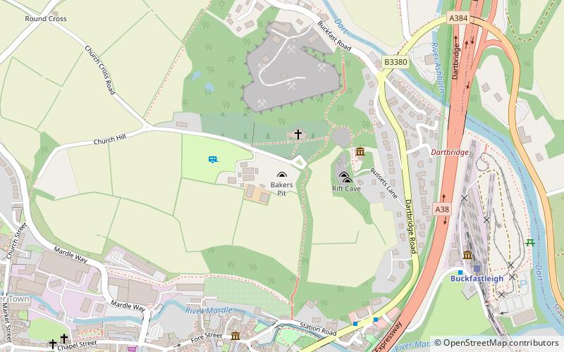 bakers pit buckfastleigh location map