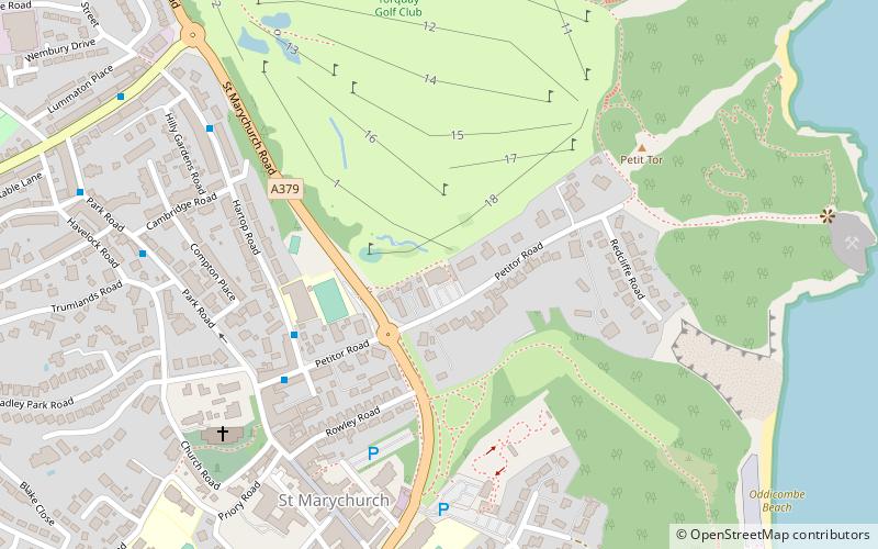 Torquay Golf Club location map