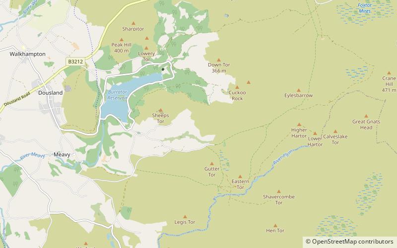 Yellowmead stone circle location map