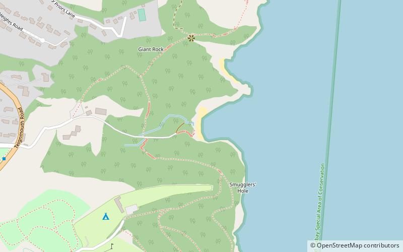 Watcombe Beach location map