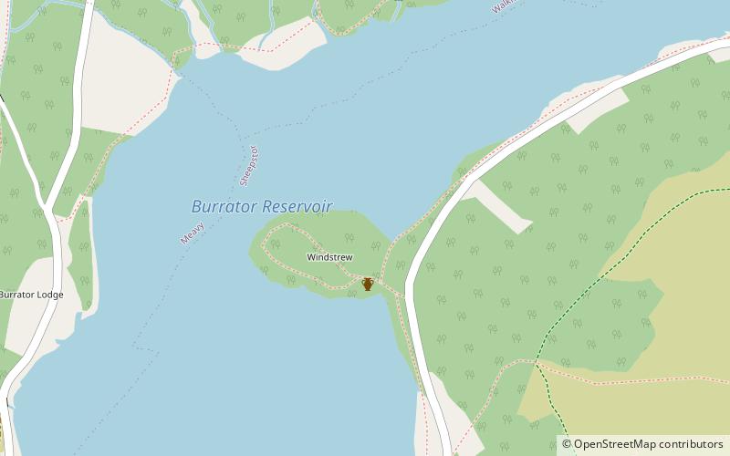 Burrator Reservoir location map