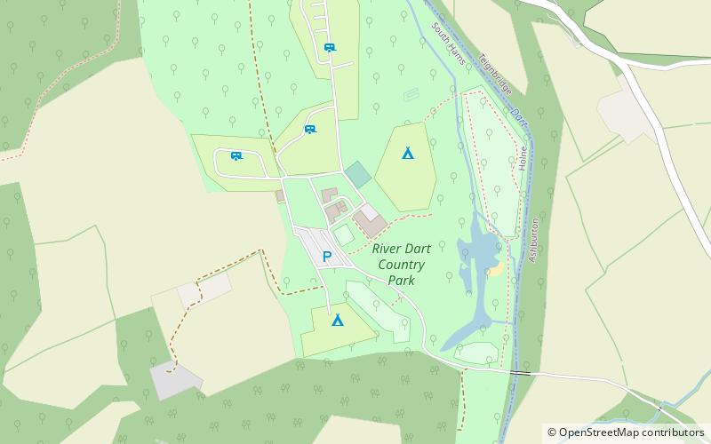 River Dart Country Park location map