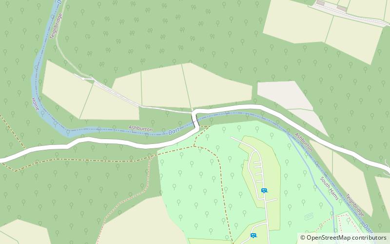 Holne Bridge location map