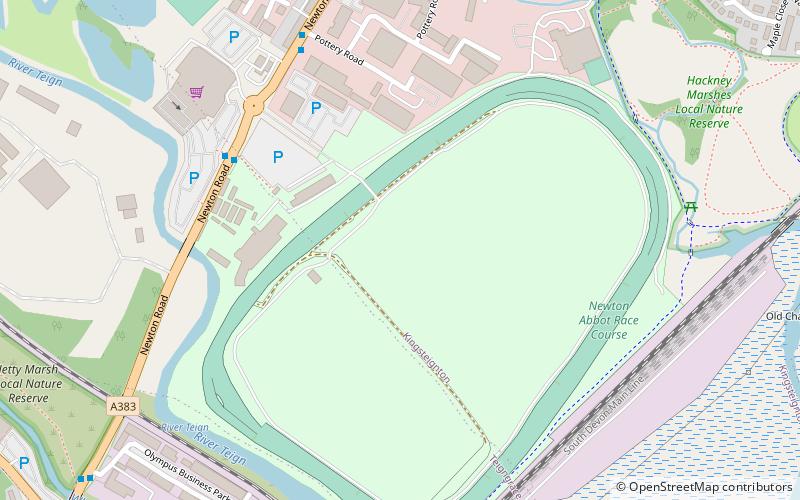 Newton Abbot Racecourse location map