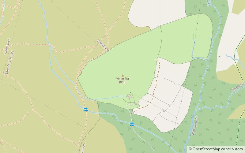 Vixen Tor location map