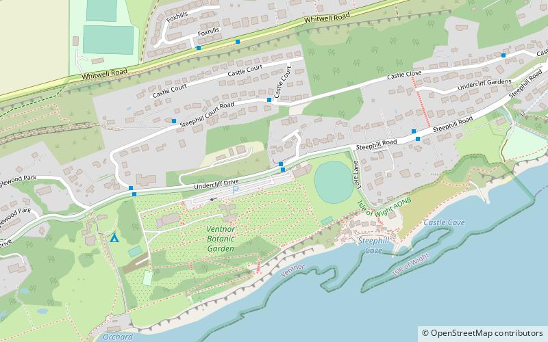 Ventnor Botanic Garden location map
