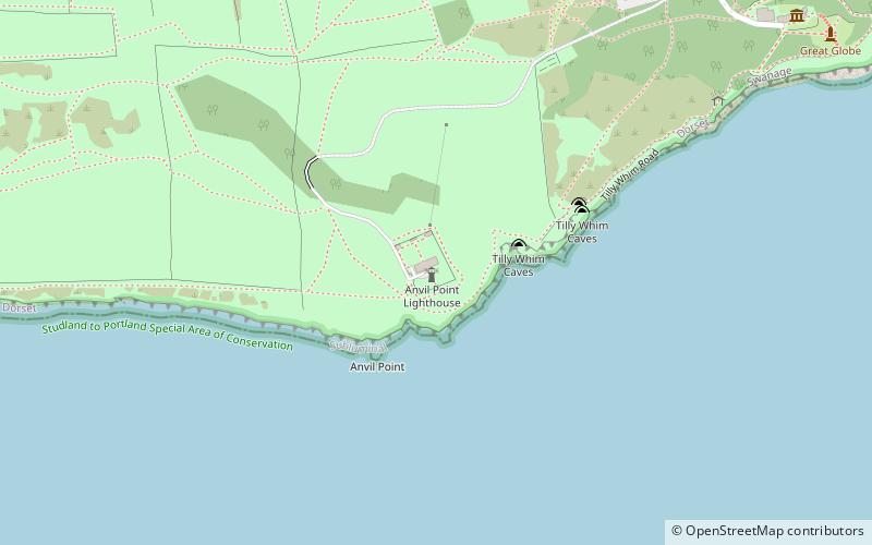 Latarnia morska Anvil Point location map