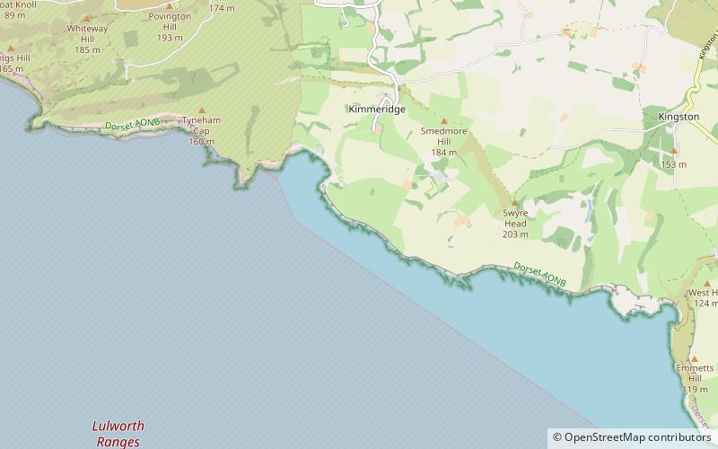 Kimmeridge Ledges location map