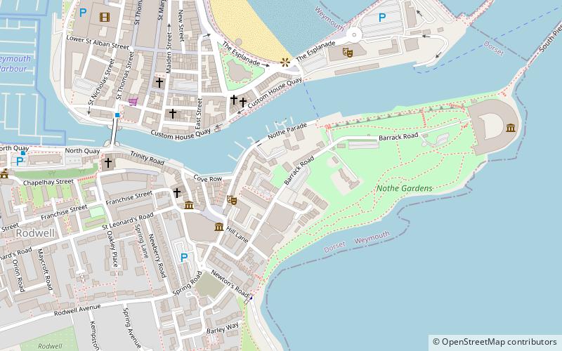 Weymouth Peace Garden location map