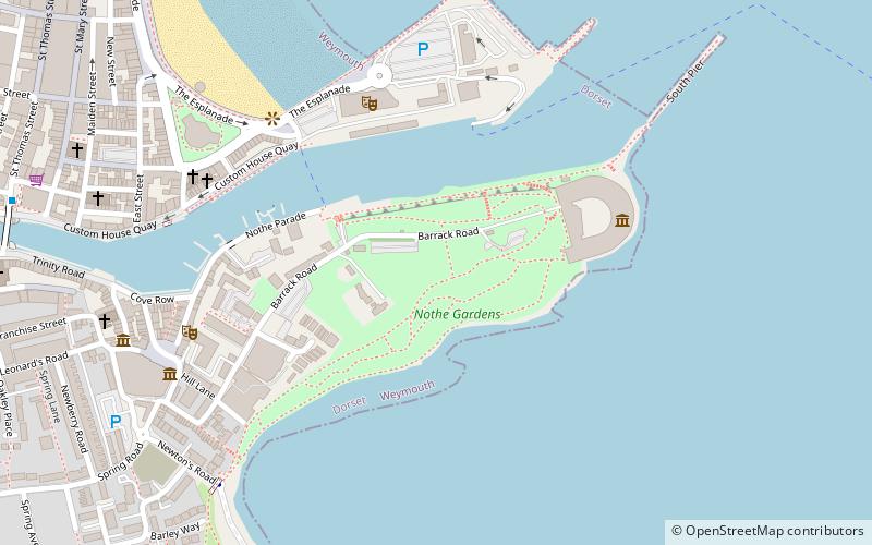 Nothe Gardens location map