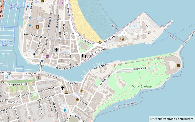 Weymouth Harbour location map