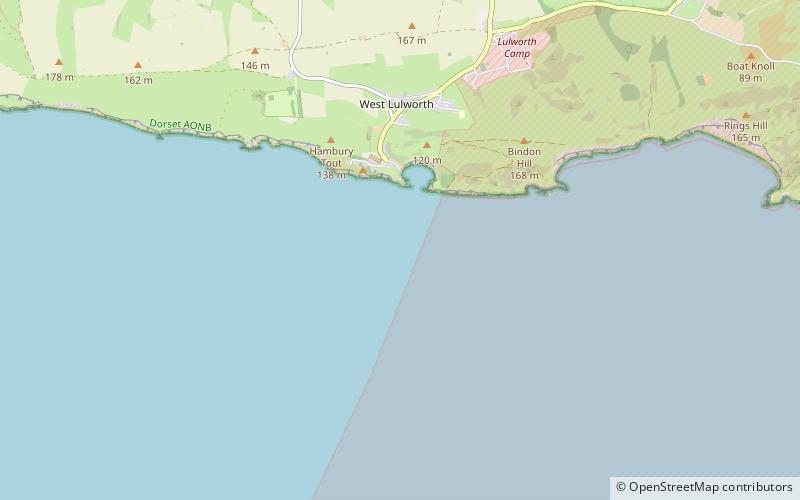 Lulworth Cove location map