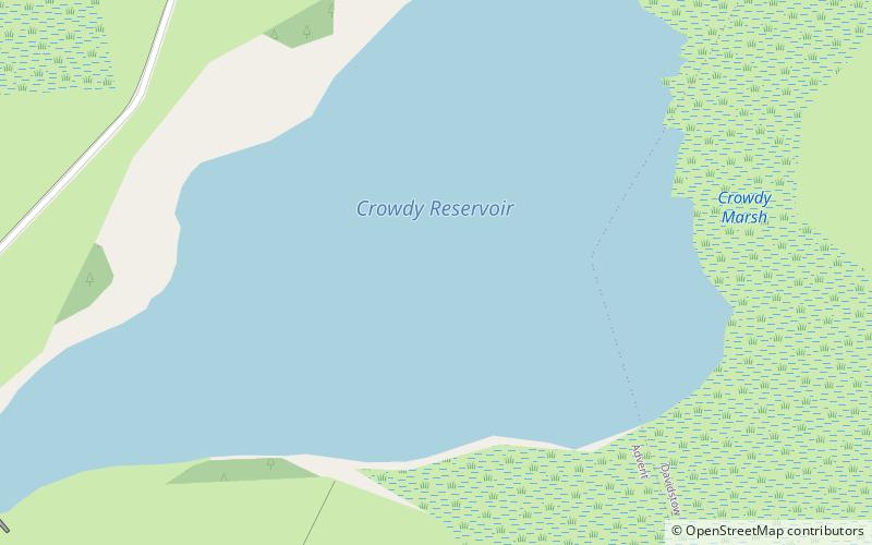 Crowdy Reservoir location map
