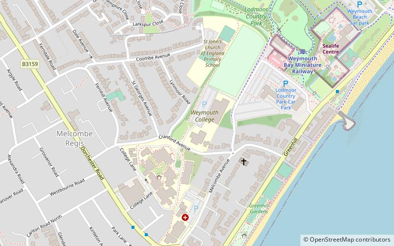 Colegio de Weymouth location map