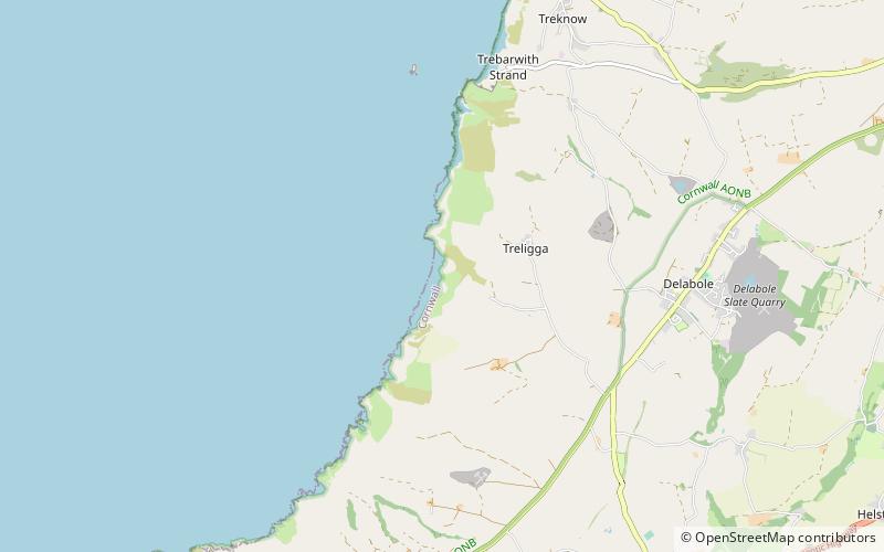 Tregardock and Treligga location map
