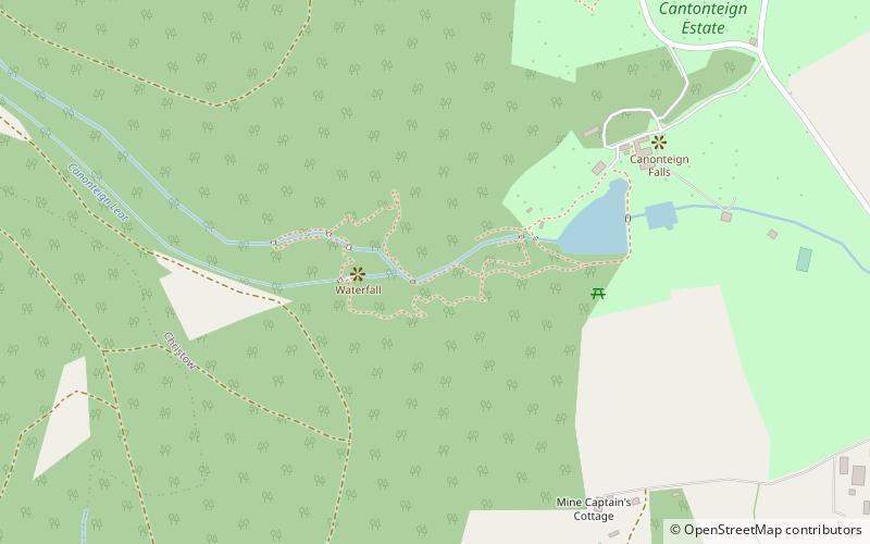 Canonteign Falls location map