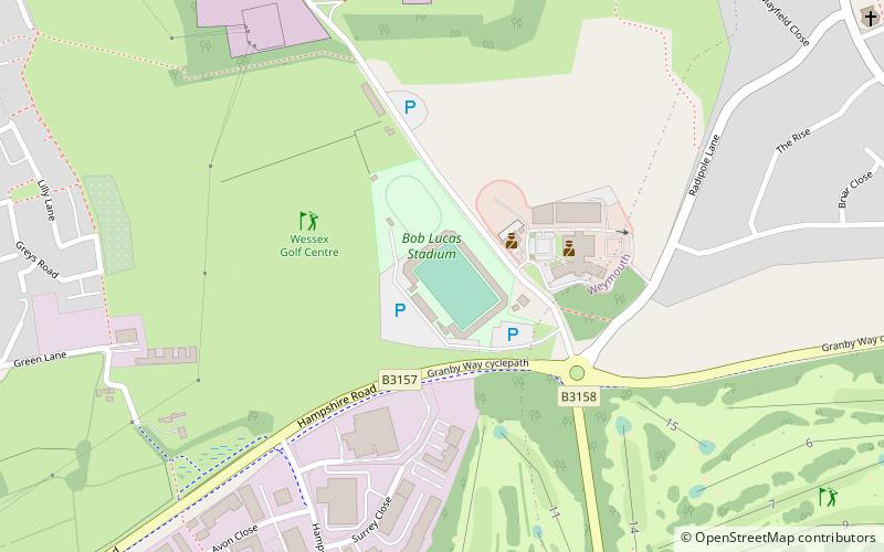 Bob Lucas Stadium location map
