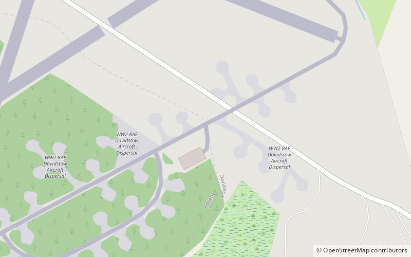 RAF Davidstow Moor location map