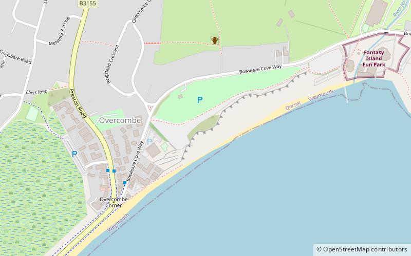 furzy cliff weymouth location map