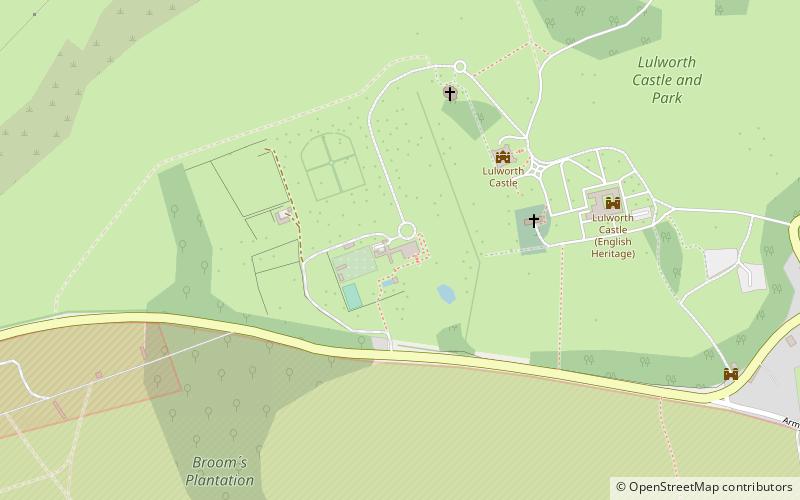 Lulworth Castle location map