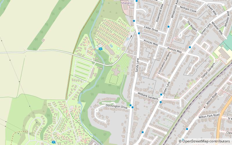 landguard manor sandown and shanklin location map