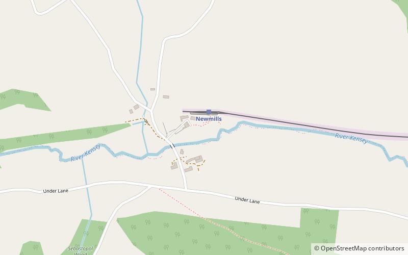 New Mills Farm Park location map