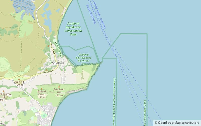 Old Harry Rocks location map