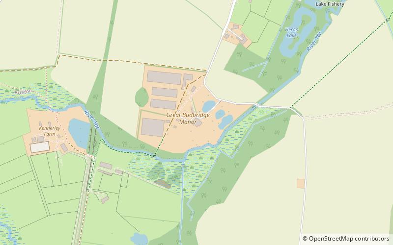 Great Budbridge Manor location map