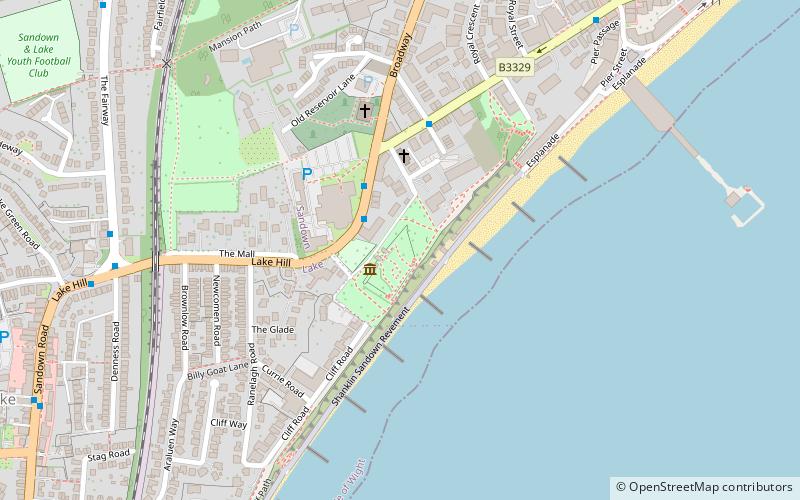 Sandown Barrack Battery location map