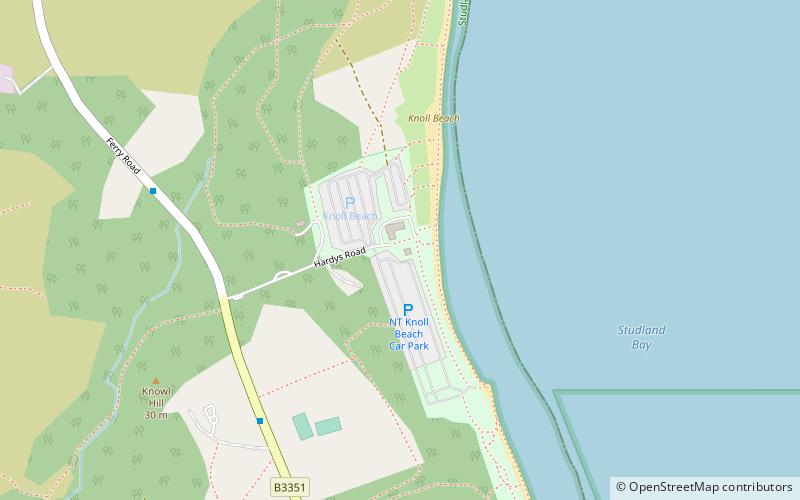 National Trust Studland Bay location map