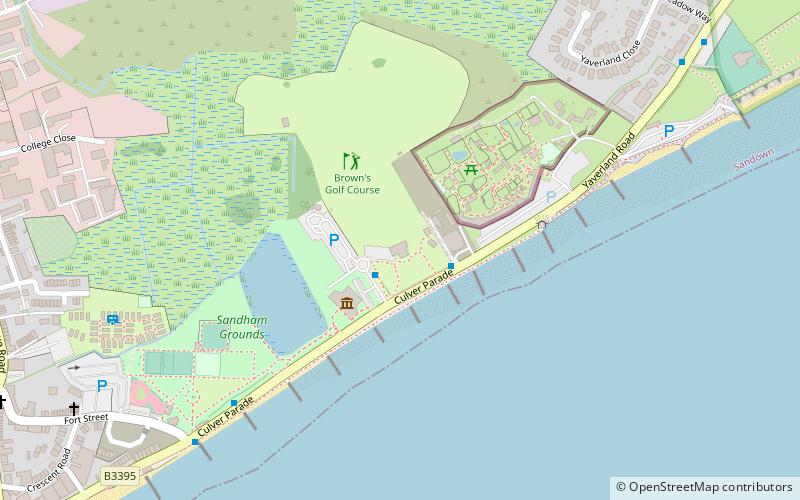 browns golf isle of wight location map