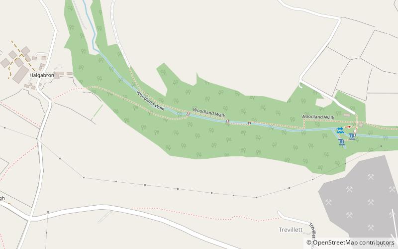 St Nectan's Glen location map