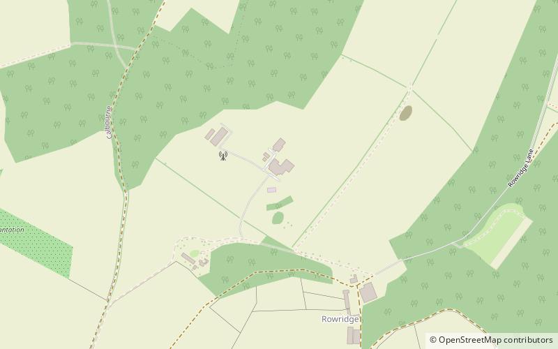 Rowridge transmitting station location map