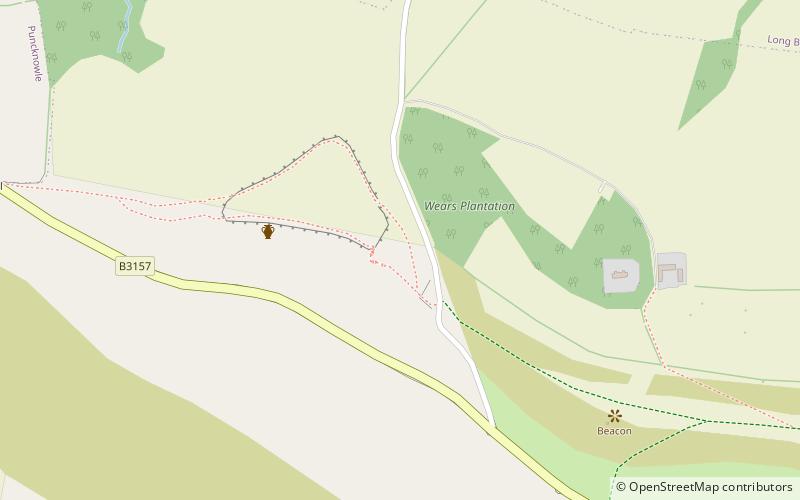 Abbotsbury Castle location map