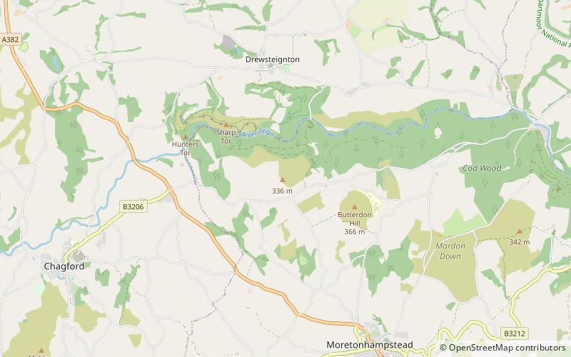 Cranbrook Castle location map