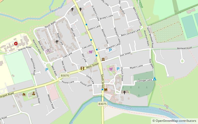 purbeck district wareham location map