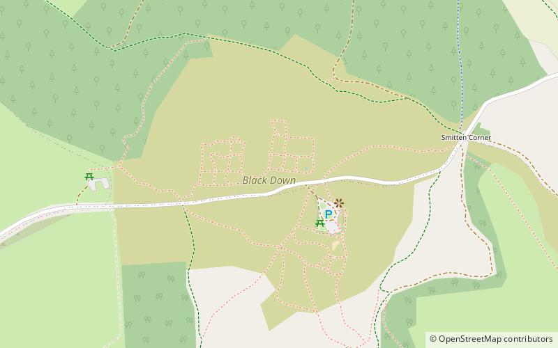 Black Down location map