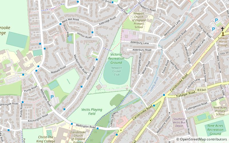 Victoria Recreation Ground location map