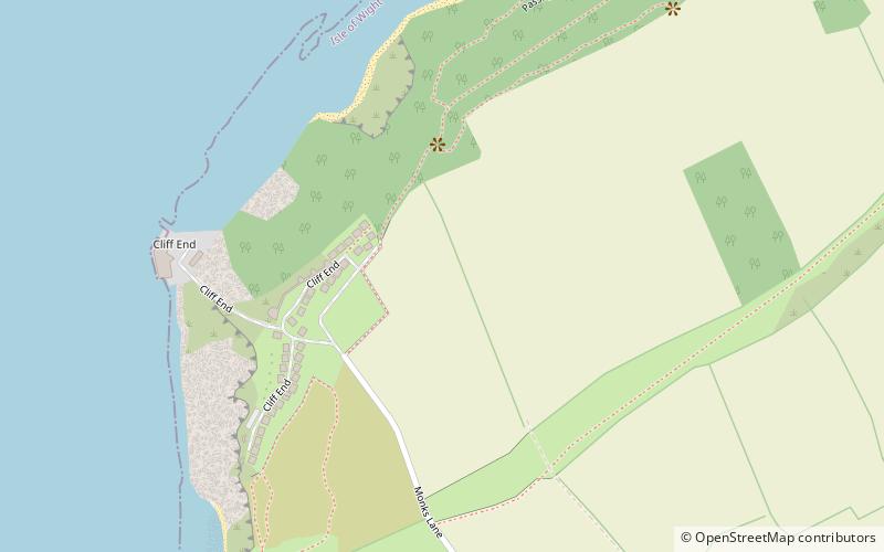 Cliff End Battery location map
