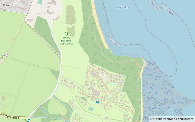 priory woods isla de wight location map