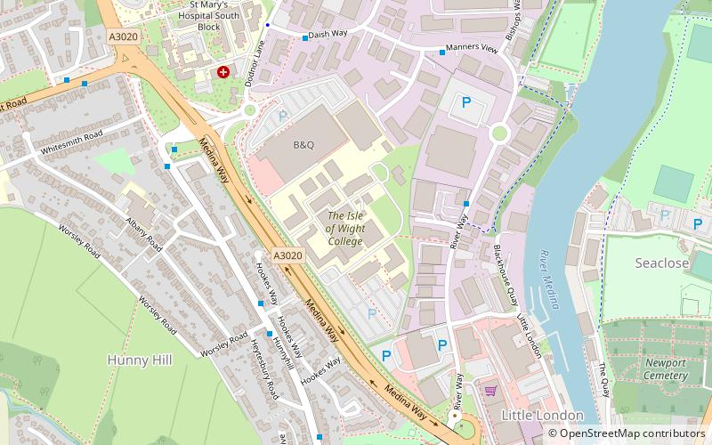 Isle of Wight College location map